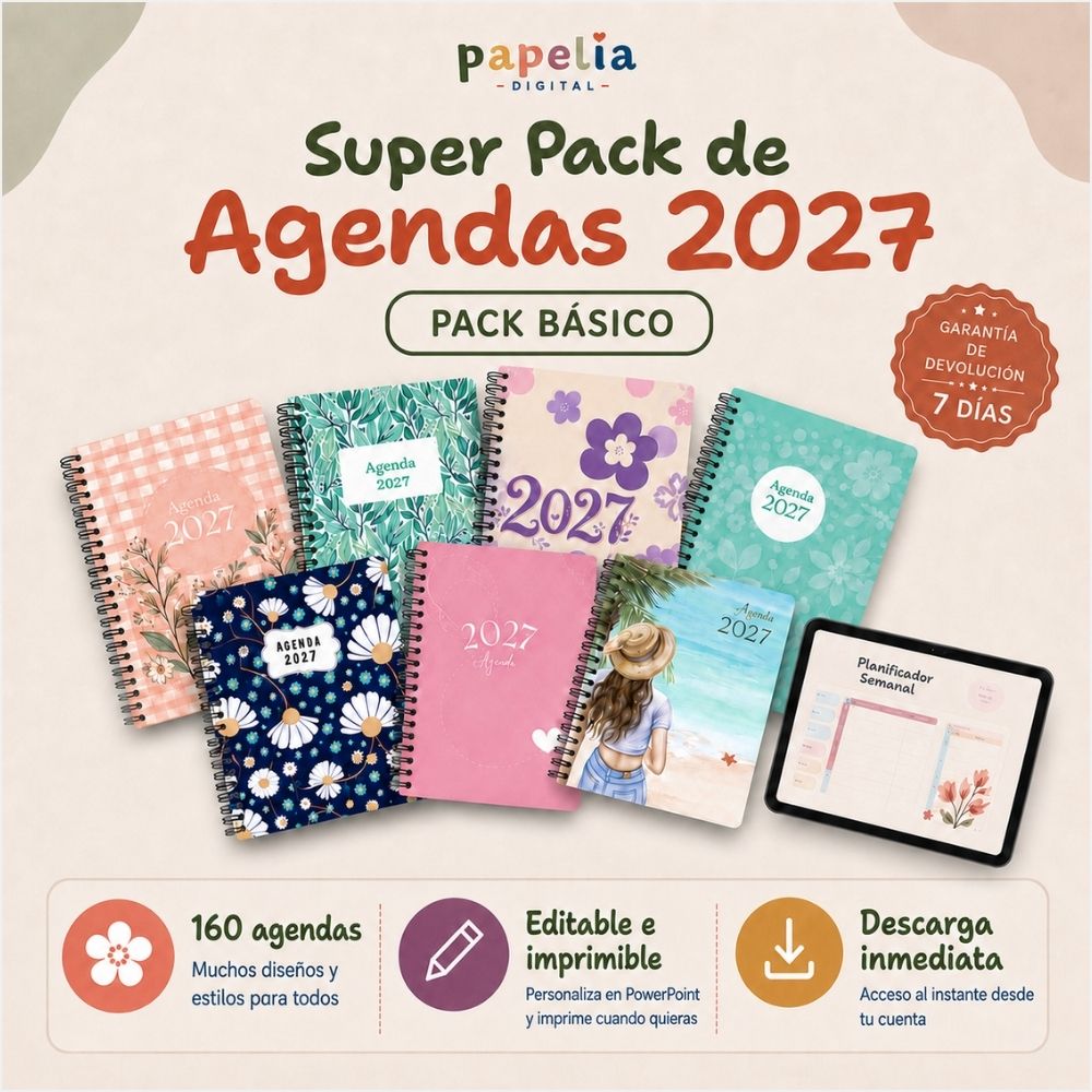 SuperPack Agendas para Imprimir 2027