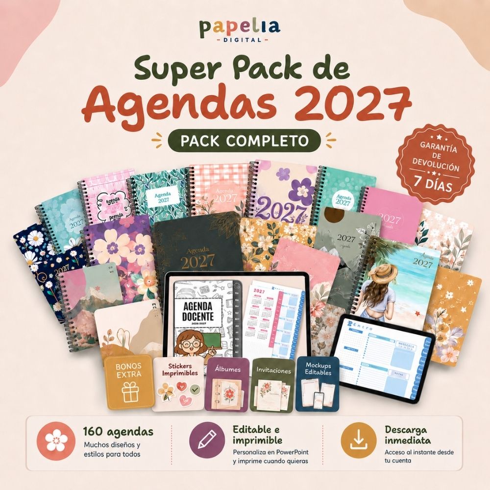 SuperPack Agendas para Imprimir 2027