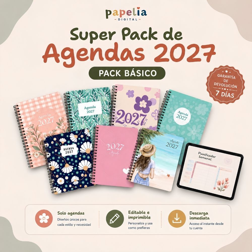 SuperPack Agendas para Imprimir 2027